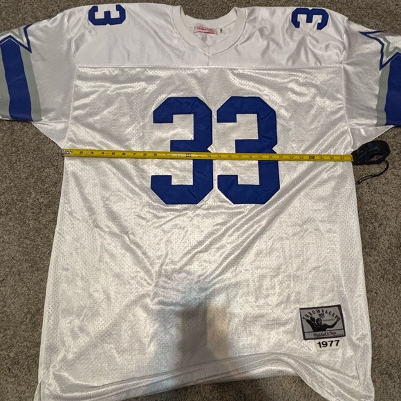 SUPER RARE Mitchell & Ness 1977 NFL Tony Dorsett Cowboys Men’s Jersey, Sz 58 - Picture 7 of 10